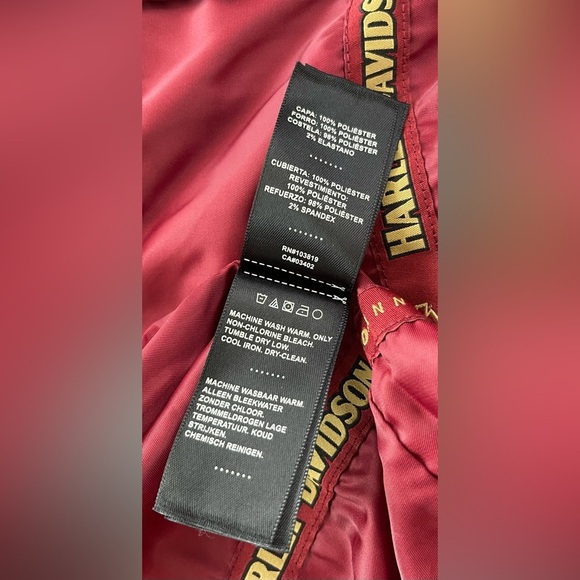 120th Anniversary Harley-Davidson 1903-2023 Women’s Red and White Jacket- NWT - Picture 12 of 16